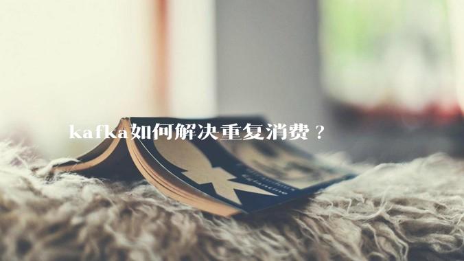 kafka如何解决重复消费?