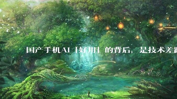 国产手机AI「好用」的背后，是技术差距还是文化差异？